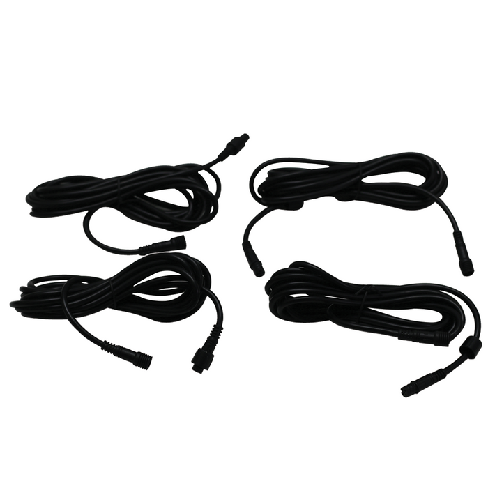NEW - 4-Pack of 9ft (2.7 meters) Extension Cable for RGBW Smart Rock Light Kits - 5-Wire Plug N Play - No Cutting Required