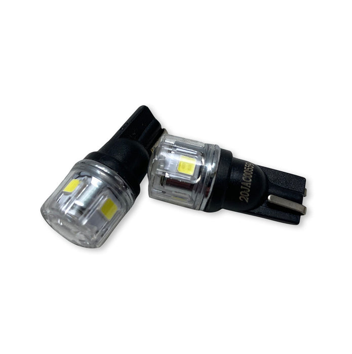 T10 194 OEM size LED Replacement Bulbs with New 3030 diode technology and corrosion proof cover - ICE BLUE LED PNP Series