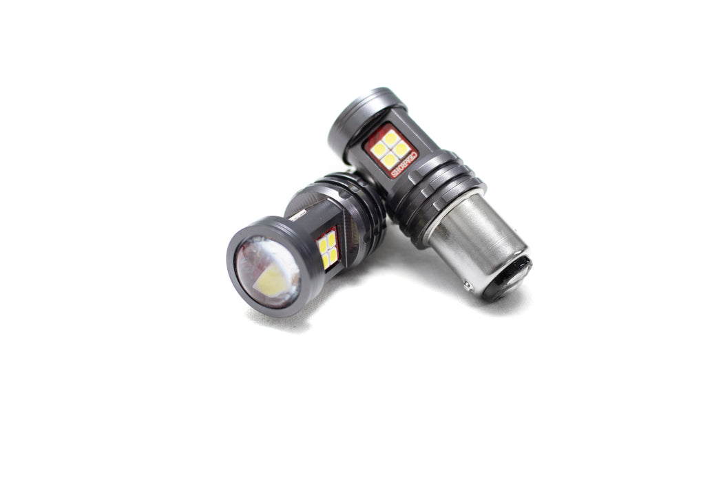 Terminator Series WHITE 1157 Base LED Replacement Bulbs - DRL, Brake Light