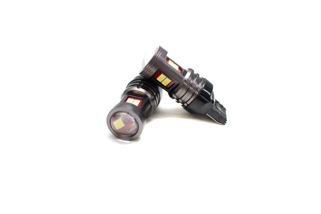 Terminator Series WHITE 7440 Base LED Replacement Bulbs - Back-Up Light,  Rear, Fog Light, Turn Light