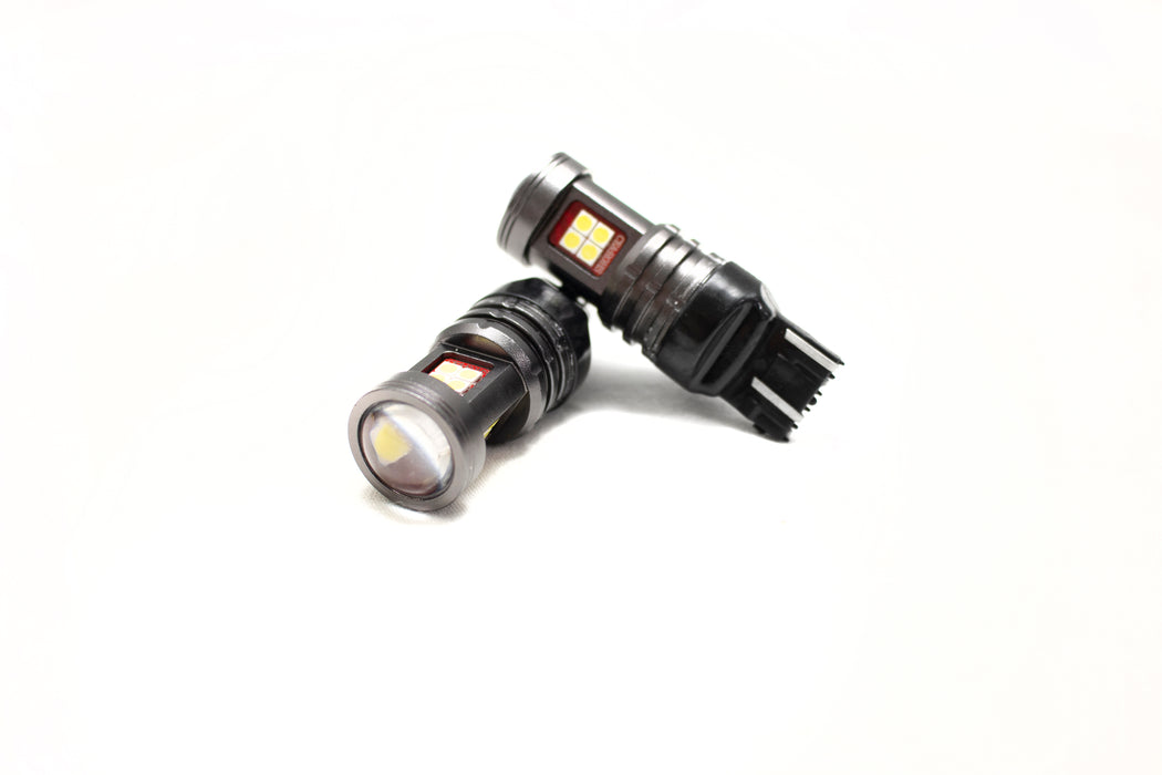 Terminator Series WHITE 7443 Base LED Replacement Bulbs - DRL, Brake Light