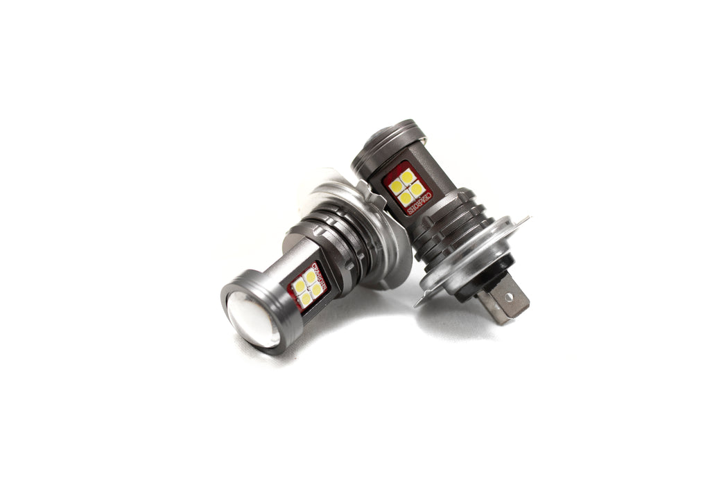 Terminator Series WHITE H7 Base LED High Power Replacement Bulbs