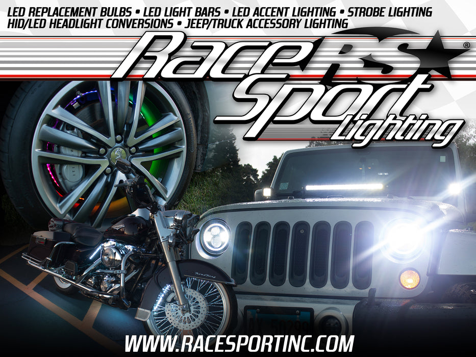 Race Sport® Lighting Wall Banner with 4 Mounting Grommets