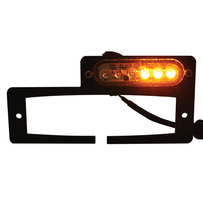 NEW Add On White-Amber LED Strobe Flasher Heavy Duty Plate for Hitch Bar Kits Race Sport Lighting