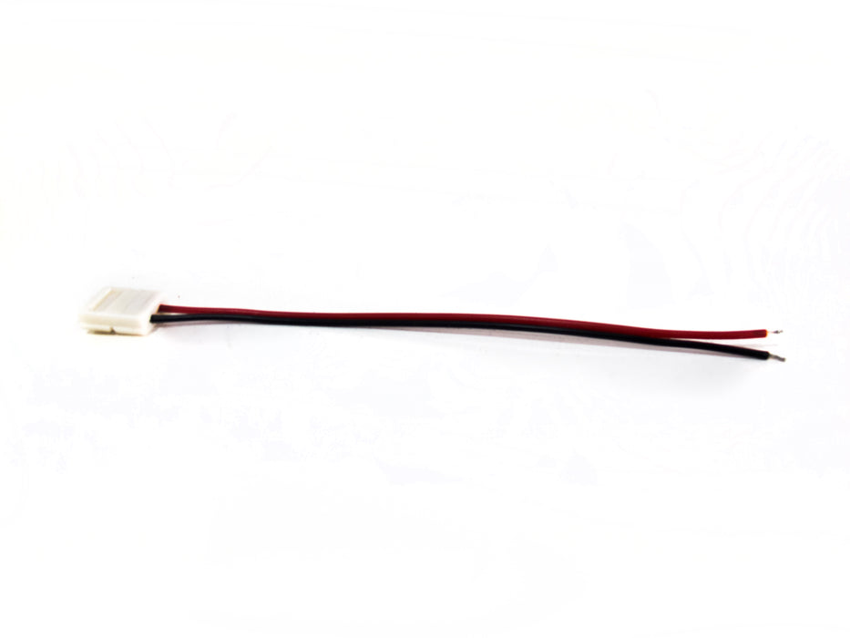 8mm Single Color Connector w/ Wire (One Sided)