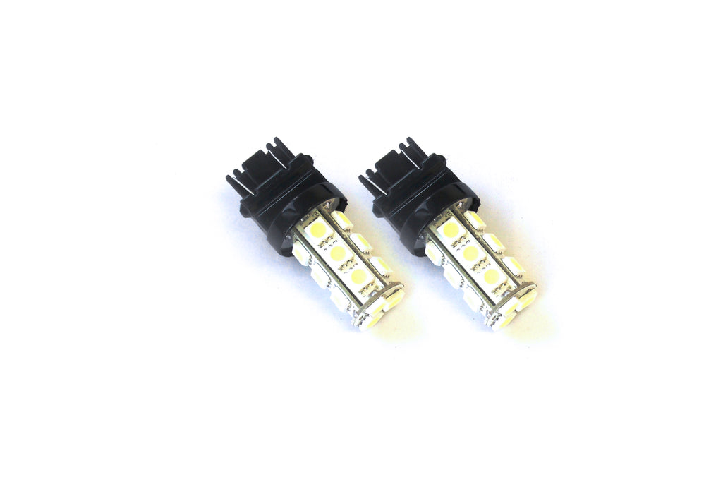 Red - 3157 5050 LED Automotive Bulb Replacements - (Pair)
