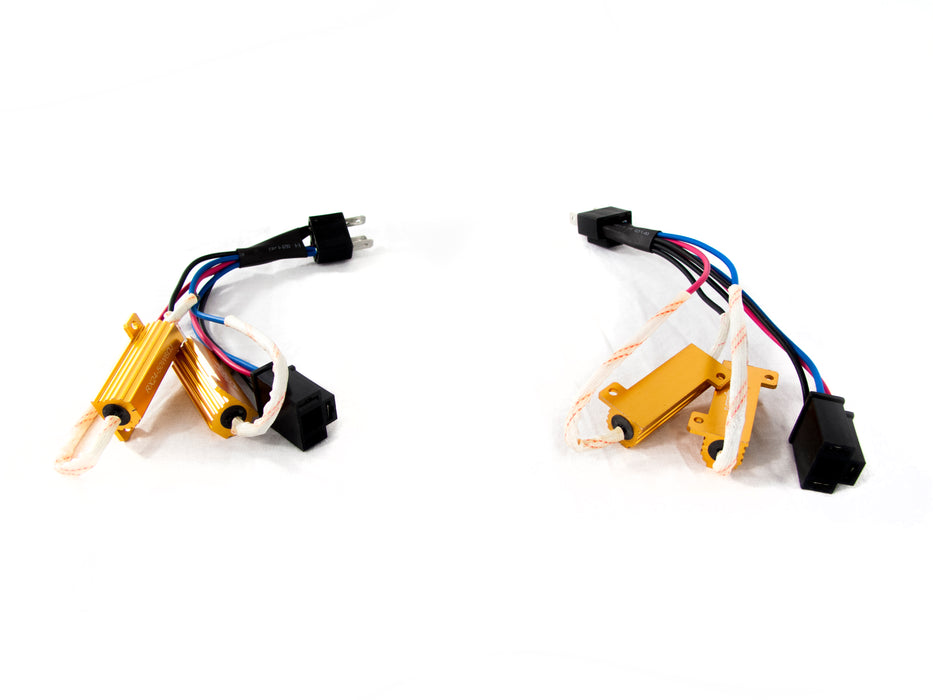 H4 Plug N Play Interface Cable w 2 resistors (Pair)
