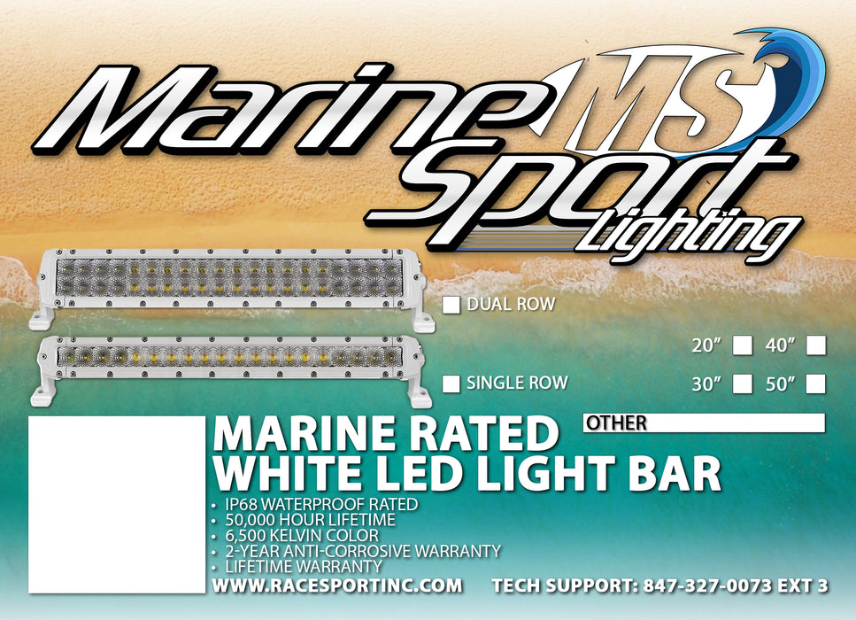 30 inch Heavy Duty Marine Grade LED High power Light Bar - Superseded by part # MS180WWDS