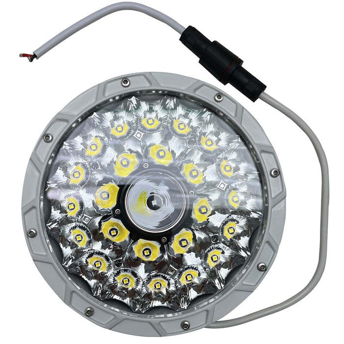 9 inch Marine PRO Grade LED High Power Round Docking or Spreader Spot Light Kit 280 Watt 28000Lm Pairs Marine Sport Lighting