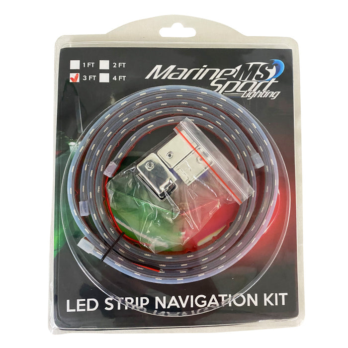 Boat and Marine  Vessel 36in LED Strip Starboard and Port sidelight Nav kit (3FT)
