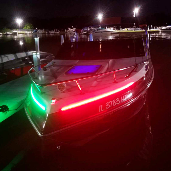 Boat and Marine  Vessel 36in LED Strip Starboard and Port sidelight Nav kit (3FT)