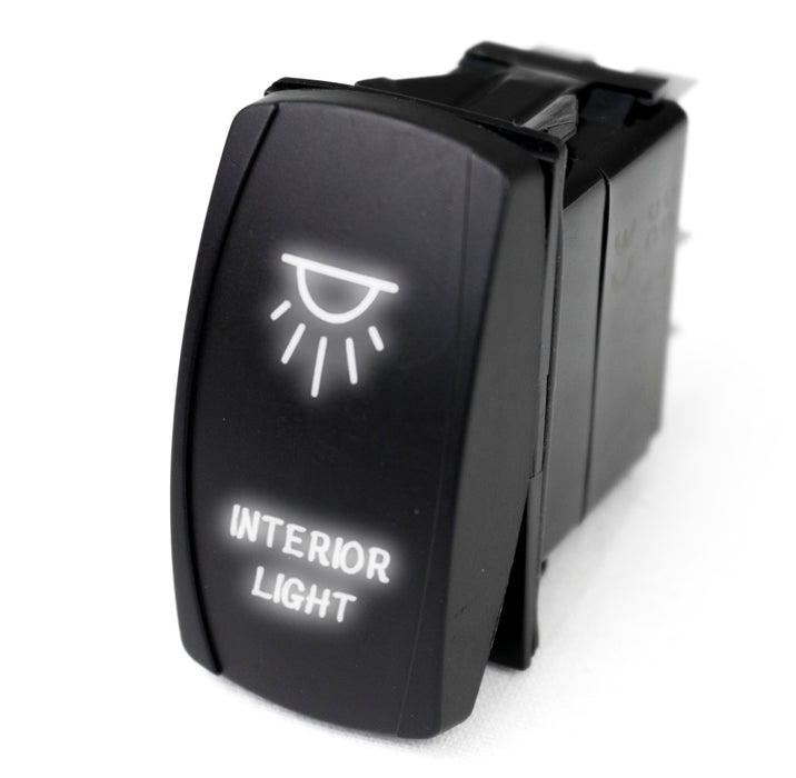 Marine Sport LED Rocker Switch w/ White LED Radiance (Interior Lights)