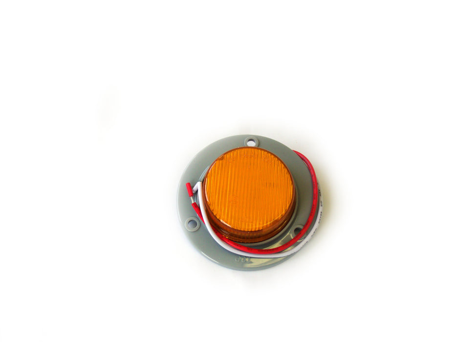 Truck and Trailer LED 2in Round Amber (w/ 3 Hole Mount)
