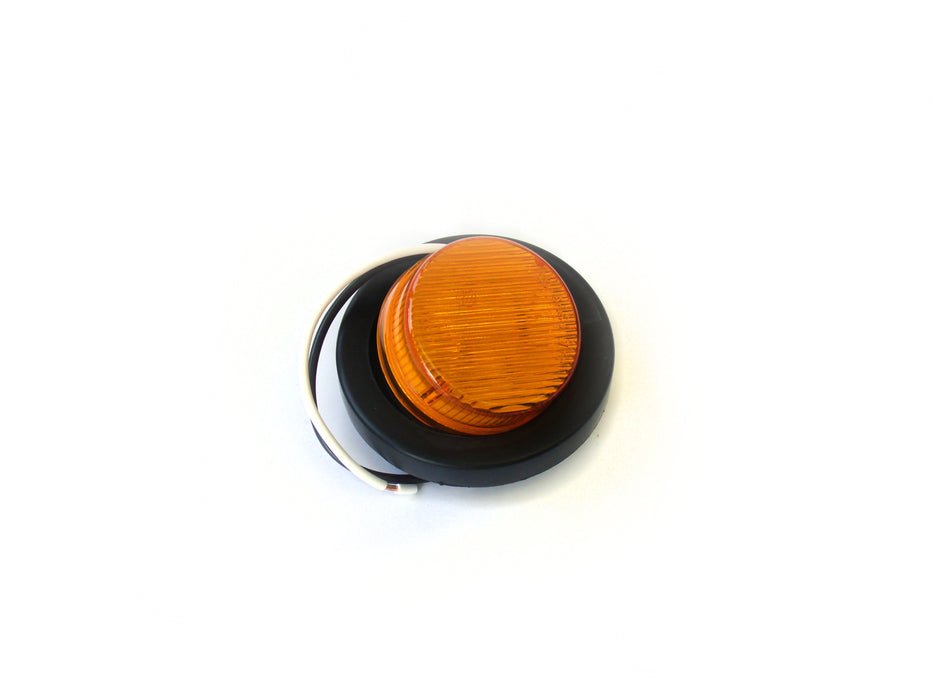 Truck and Trailer LED 2in Round Amber (w/ Grommet)