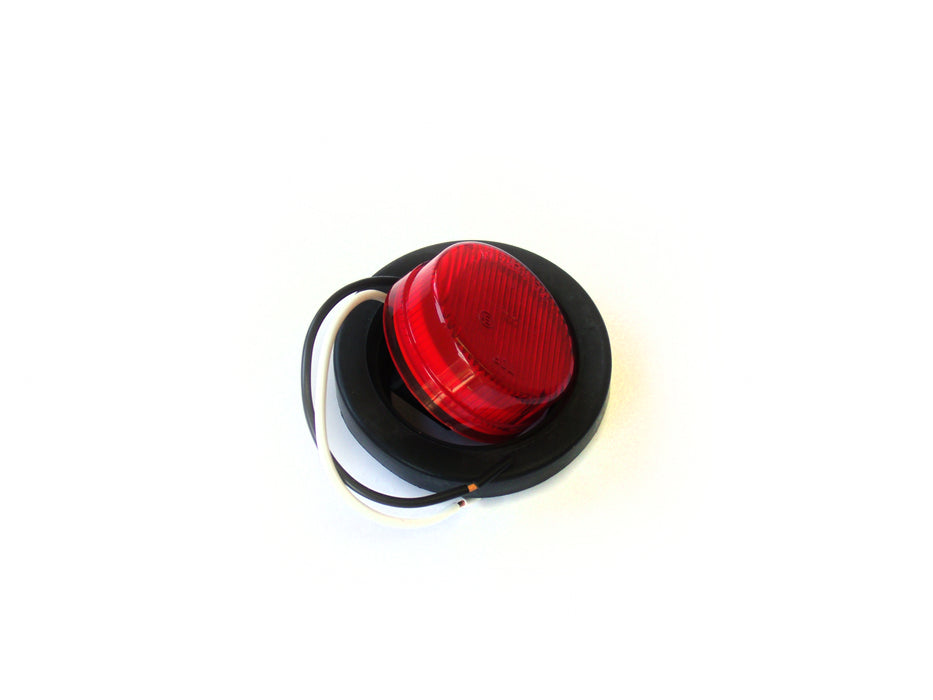 Truck and Trailer LED 2in Round Red (w/ Grommet)