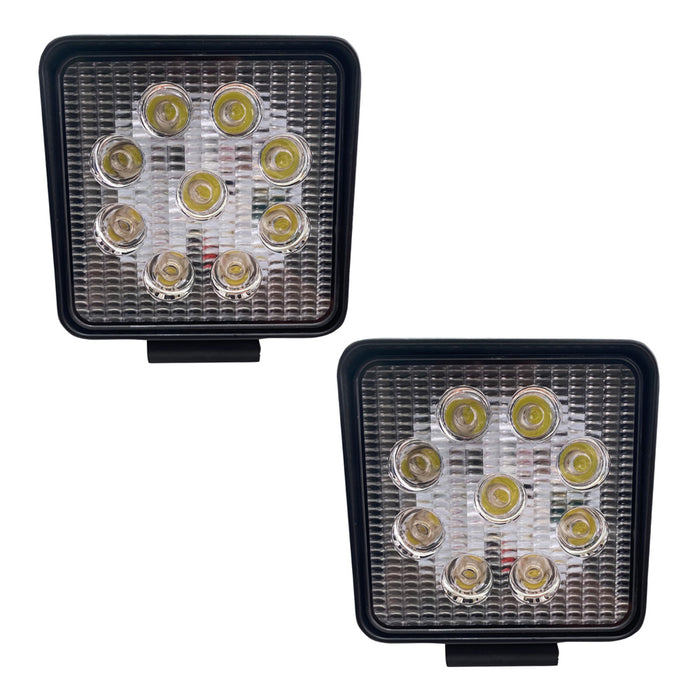 Street Series 4in Square LED Work Spot Light 27W/1,755LM (Pair)