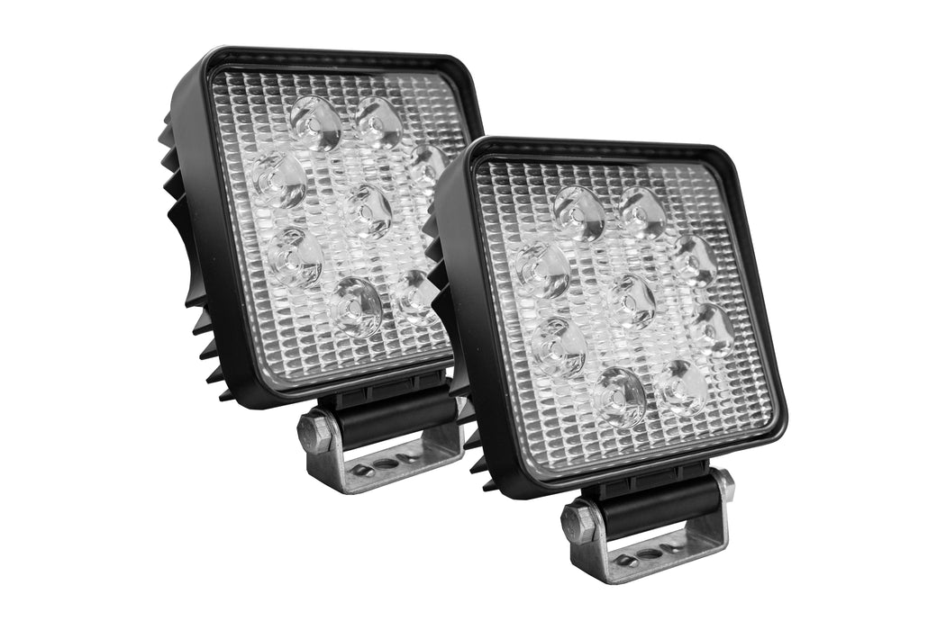 Street Series 4in Square LED Work Spot Light 27W/1,755LM (Pair)