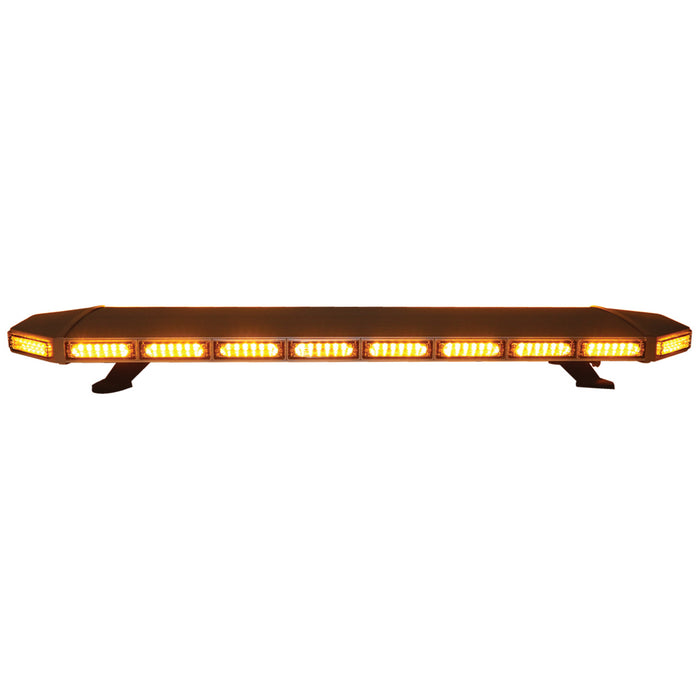 48in Full Size SLIM 1W-LED Light Bar (Amber), Takedown/Alley Light (White), 6-LED Rear Traffic Advisor (Amber)