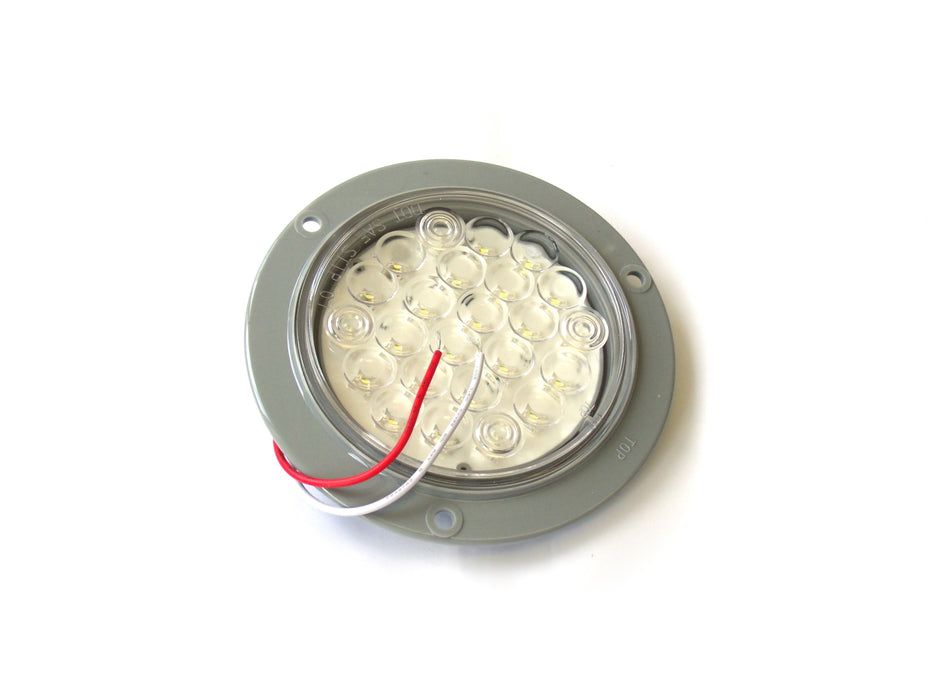 Truck and Trailer LED 4in Round White (w/ 3 Hole Mount)