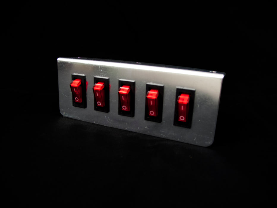 5-Switch On/Off Prewired Panel w/ Fuse