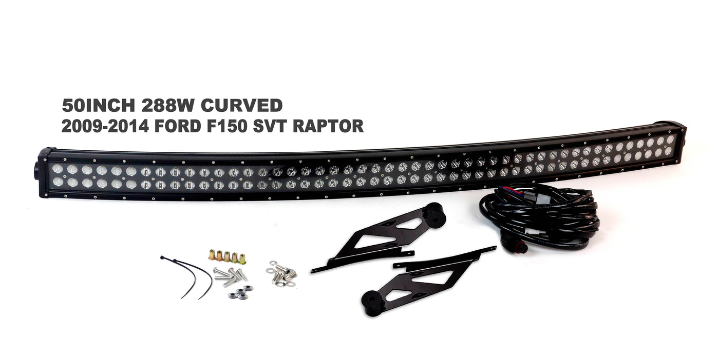 2004-2015 Ford F150 / 2010-2014 Ford F150 SVT Raptor Complete LED Light Bar Kit