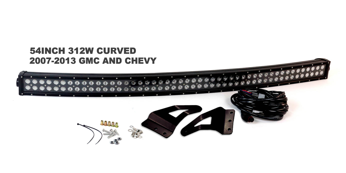 2007-2013 Chevy and GMC Complete LED Light Bar Kit