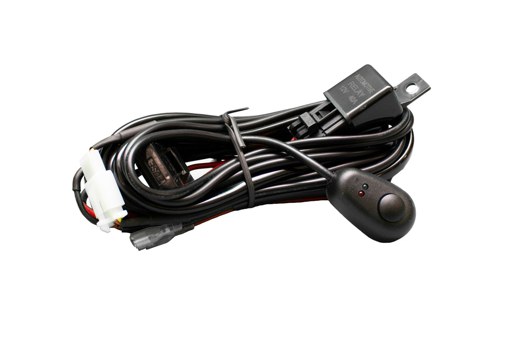 12-Volt 2-Output Wire Harness with Switch for cubes, spots, and other Auxiliary lights