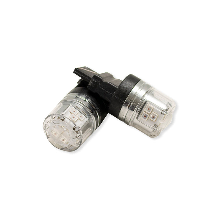 3156 LED Replacement Bulbs with New 3030 diode technology and corrosion proof cover - RED LED PNP Series