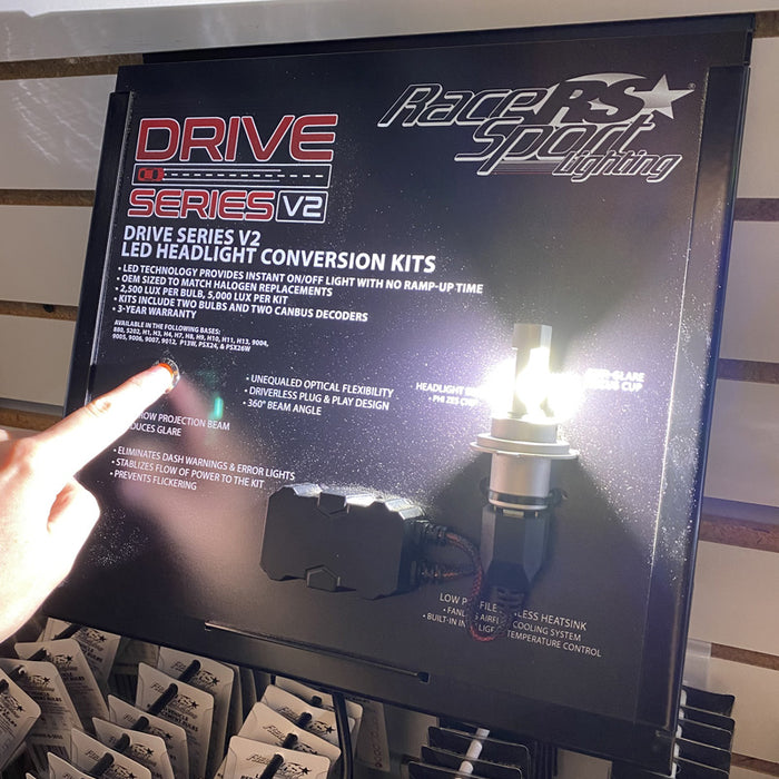 Drive Series V2 LED Kit Professional 5-Axis Counter or Slat wall Retail Display - Powered