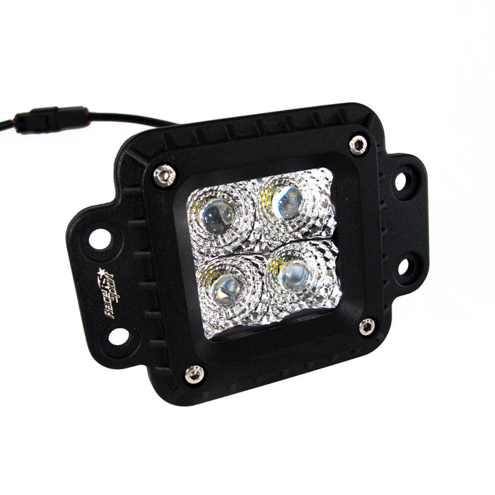 Heavy Duty Flush Mount 4 LED High-Powered LED Spot Light 2x2