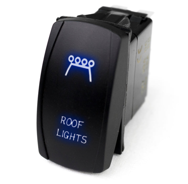LED Rocker Switch w/ Blue LED Radiance (Roof Lights)