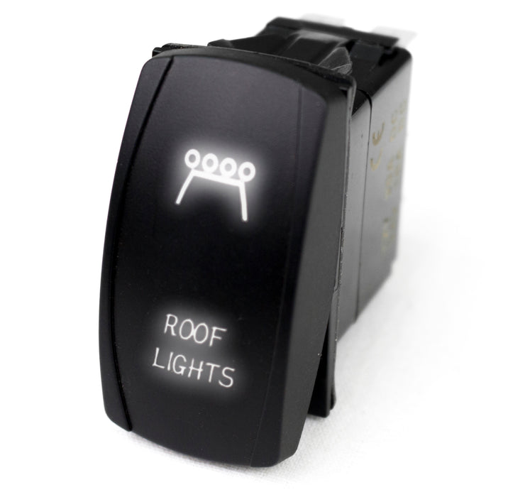 LED Rocker Switch w/ White LED Radiance (Roof Lights)