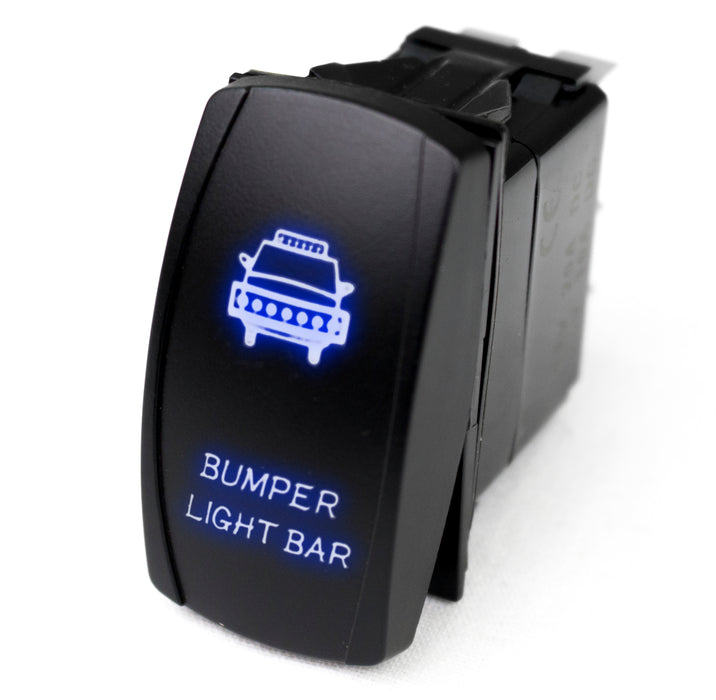 LED Rocker Switch w/ Blue LED Radiance (Bumper Light Bar)