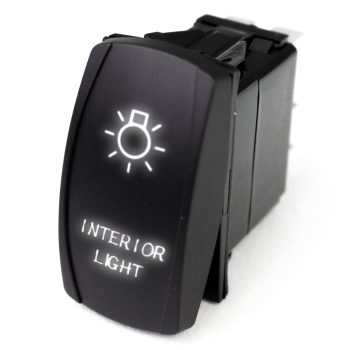 LED Rocker Switch w/ White LED Radiance (Interior Lights)