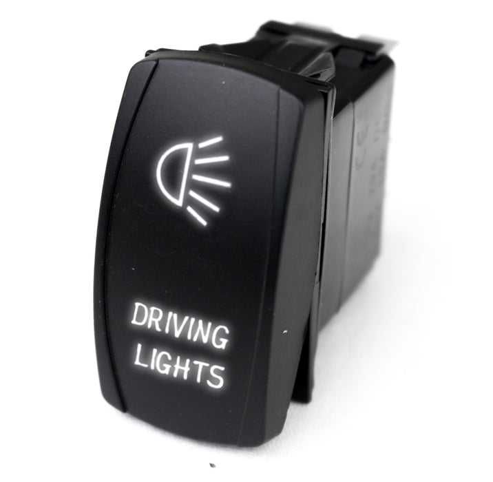 LED Rocker Switch w/ White LED Radiance (Driving Lights)