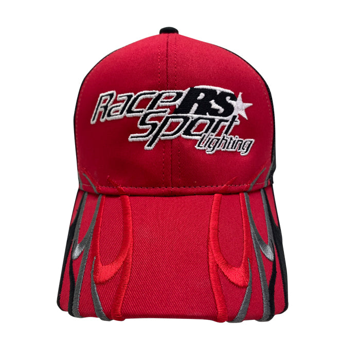 Race Sport® Lighting Race Team Hat w/ Flame Tribal Pattern